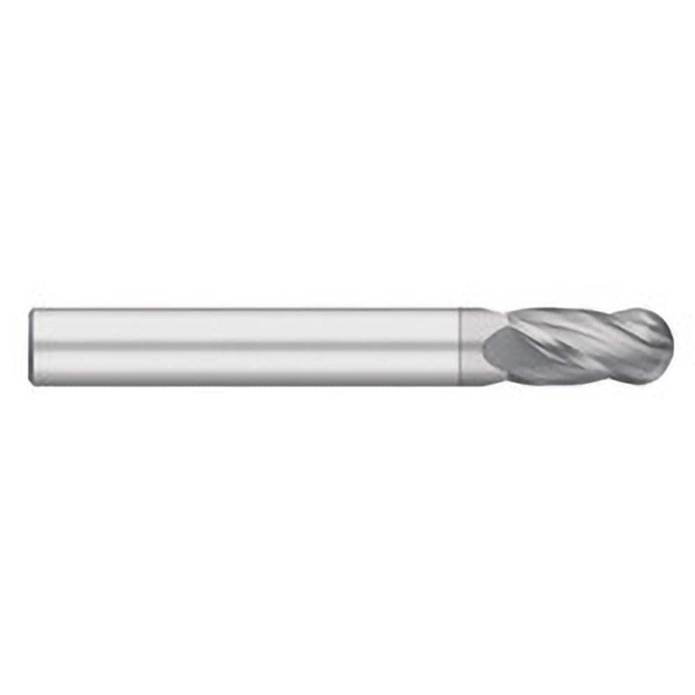 Titan USA - Ball End Mills; Mill Diameter (Inch): 5/16 ; Mill Diameter (Decimal Inch): 0.3125 ; Number of Flutes: 4 ; Length of Cut (Inch): 1-1/8 ; Length of Cut (Decimal Inch): 1.1250 ; Material: Solid Carbide