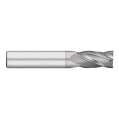 Titan USA - Square End Mills; Mill Diameter (Decimal Inch): 0.0156 ; Number of Flutes: 4 ; Length of Cut (Decimal Inch): 0.0313 ; Material: Solid Carbide ; Finish/Coating: TiCN ; Shank Diameter (Inch): 1/8 - Exact Industrial Supply