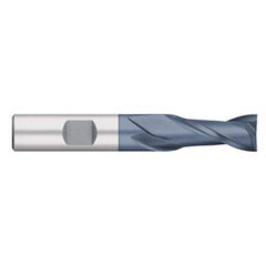 Titan USA - Square End Mills; Mill Diameter (Inch): 1/4 ; Mill Diameter (Decimal Inch): 0.2500 ; Number of Flutes: 2 ; Length of Cut (Inch): 1/2 ; Length of Cut (Decimal Inch): 0.5000 ; Material: Cobalt - Exact Industrial Supply