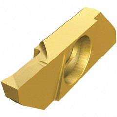 Iscar - SCIL22100 P IC1008 Grade, 0.0394" Cutting Width, Carbide Cutoff Insert - Neutral Lead Angle, 0.0032" Cnr Rad, TiAlN/TiN Coated, Single End - Americas Industrial Supply