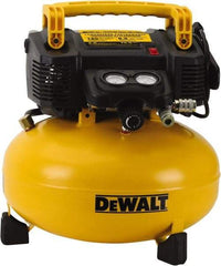 DeWALT - 0.9 hp, 2.6 SCFM at 90 psi, Pancake Compressor - 6 Gal Tank, 10 Amp, 165 psi, 120V (60 Hz) - Americas Industrial Supply