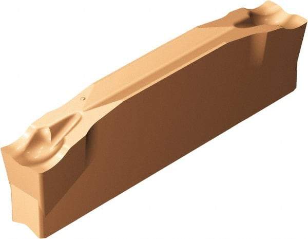 Sandvik Coromant - N123x2H CM 1125 Grade, 0.1575" Cutting Width, Carbide Cutoff Insert - 0° Neutral Lead Angle, 0.0079" Cnr Rad, TiAlN Coated - Americas Industrial Supply
