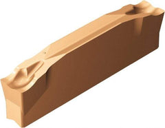 Sandvik Coromant - N123x2E CM 1145 Grade, 0.0787" Cutting Width, Carbide Cutoff Insert - 0° Neutral Lead Angle, 0.0079" Cnr Rad, TiAlN/AlCr2O3 Coated - Americas Industrial Supply