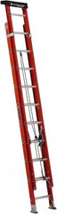 Louisville - 20' High, Type IA Rating, Fiberglass Industrial Extension Ladder - Americas Industrial Supply