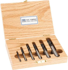 SGS - 1/8 to 1/2", 4 Flute Square End Mill Set - AlTiN Coating, Solid Carbide, Single End, 1/8, 3/16, 1/4, 5/16, 3/8, 1/2" Shank Diam, Centercutting - Americas Industrial Supply