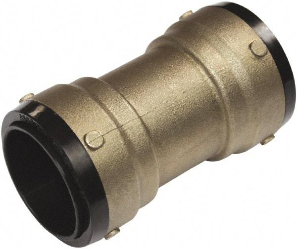 SharkBite - 1-3/8" Outside Diam, Metal Push-to-Connect Tube Coupling - 200 Max psi, Tube to Tube Connection, EPDM O-Ring - Americas Industrial Supply