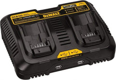 DeWALT - 12 & 20 Volt, 2 Battery Lithium-Ion Power Tool Charger - 1 hr & 30 min to Charge, 12/20 Volt Max Batteries Power Source, Batteries Included - Americas Industrial Supply