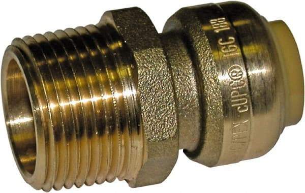 SharkBite - Brass & Chrome Pipe Fittings Type: Reducing Coupling Fitting Size: 1/2 x 3/4 - Americas Industrial Supply
