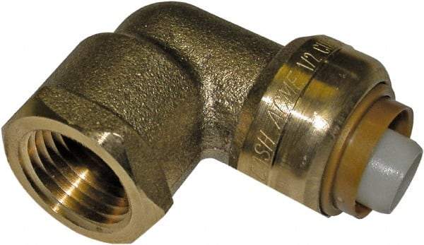 SharkBite - Brass & Chrome Pipe Fittings Type: 90 Elbow Fitting Size: 3/4 x 3/4 - Americas Industrial Supply