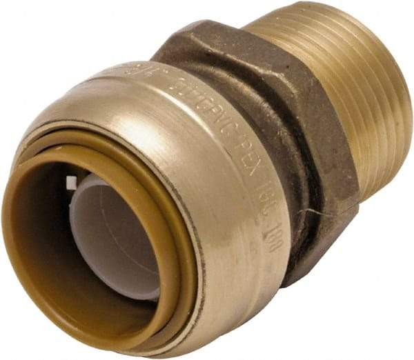 SharkBite - Brass & Chrome Pipe Fittings Type: Adapter Fitting Size: 1 x 1 - Americas Industrial Supply