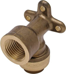 SharkBite - Brass & Chrome Pipe Fittings Type: 90 Drop Ear Elbow Fitting Size: 1/2 x 12 - Americas Industrial Supply