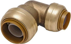 SharkBite - Brass & Chrome Pipe Fittings Type: Reducing Elbow Fitting Size: 3/4 x 1/2 - Americas Industrial Supply
