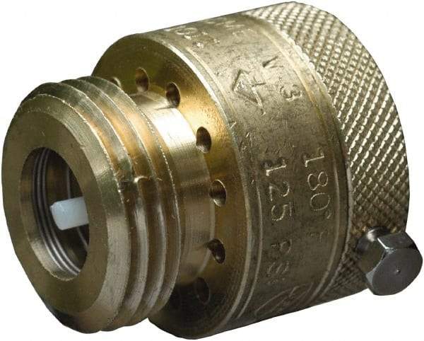 CASH ACME - 3/4" Pipe, 125 Max psi, 2 Color Warning Insulated Brass, Hose Connection Vacuum Breaker - Buna-N Seal, Stainless Steel Spring, FNPT x MNPT End Connections - Americas Industrial Supply