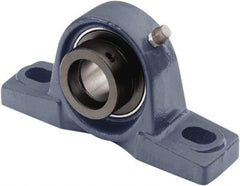 Tritan - 3/4" ID, 5" OAL x 2.4409" OAH Pillow Block - 1,490 Lb Static Cap, 2,880 Lb Dyn Cap, 3.74" Btw Mnt Hole Ctrs, 1-5/16" Base-to-Ctr Ht, Cast Iron/Steel - Americas Industrial Supply