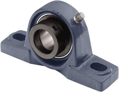 Tritan - 3/4" ID, 5" OAL x 2.4409" OAH Pillow Block - 1,495 Lb Static Cap, 2,878 Lb Dyn Cap, 3.74" Btw Mnt Hole Ctrs, 1-5/16" Base-to-Ctr Ht, Cast Iron/Steel - Americas Industrial Supply