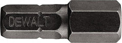 DeWALT - 7/32" Hex Security Bit - 1/4" Hex Drive, 1" OAL - Americas Industrial Supply