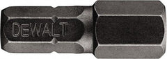 DeWALT - 5/32" Hex Security Bit - 1/4" Hex Drive, 1" OAL - Americas Industrial Supply