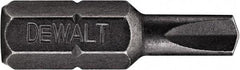 DeWALT - 1/8 Clutch Type G Screwdriver Bit - 1/4" Hex Drive, 1" OAL - Americas Industrial Supply