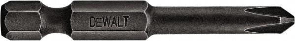 DeWALT - #2 Frearson Bit - 1/4" Hex Drive, 2" OAL - Americas Industrial Supply