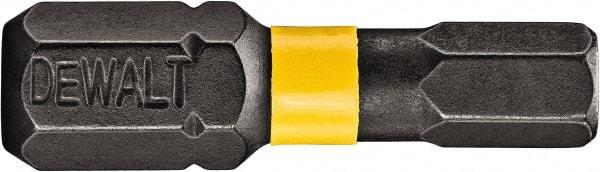 DeWALT - 1/4" Hex Bit - 1/4" Hex Drive, 1" OAL - Americas Industrial Supply