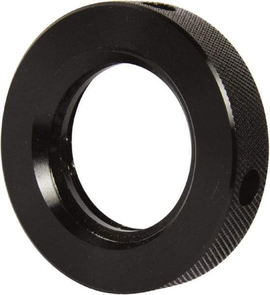 Gibraltar - 1-1/2 - 5 Acme Steel Right Hand Hex Jam Nut - 2-1/4" Across Flats, 1/2" High, Black Oxide Finish, 2G Class of Fit - Americas Industrial Supply