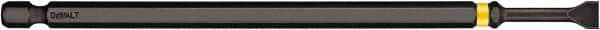 DeWALT - 6.5mm Slotted Screwdriver Bit - 1/4" Hex Drive, 6" OAL - Americas Industrial Supply