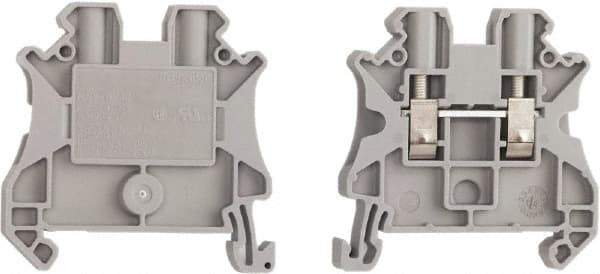 Schneider Electric - 1 Pole, 1,000 Volt, 41 Amp, -40 to 266°F, DIN Rail Mount, Polyamide Passthrough Terminal Block - 2 Contacts, 26 to 10 AWG Compatibility, 47-1/2mm High - Americas Industrial Supply