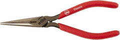 Wiha - 160mm OAL, 2" Jaw Length, Long Nose Side Cutting Pliers - Soft Cushion Handles - Americas Industrial Supply