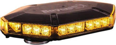 Buyers Products - Variable Flash Rate, Vacuum-Magnetic Mount Emergency LED Lightbar Assembly - Powered by DC, Amber - Americas Industrial Supply