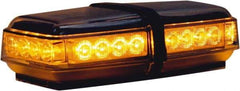 Buyers Products - Variable Flash Rate, Magnetic or Permanent Mount Emergency LED Lightbar Assembly - Powered by DC, Amber - Americas Industrial Supply