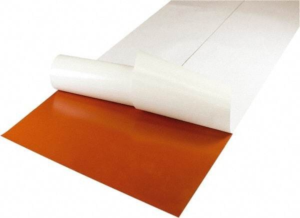 Value Collection - 36" Long, 12" Wide, 1/4" Thick, Silicone Rubber Foam Sheet - 50 to 60 Durometer, Red, -60 to 400°F, 550 psi Tensile Strength, Adhesive Backing - Americas Industrial Supply