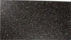 Made in USA - 12" Long, 48" Wide, 5/16" Thick, Rubber Rubber Foam Sheet - 50 to 60 Durometer, Black, 0 to 120°F, 250 psi Tensile Strength, Plain Backing - Americas Industrial Supply
