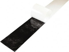 Value Collection - 1/4" Thick x 4" Wide x 36" Long, Adhesive Backed Hypalon Rubber Strip - Stock Length, 60 Shore A Durometer, 1,500 psi Tensile Strength, -20 to 220°F, Black - Americas Industrial Supply