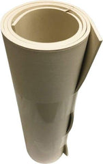 Value Collection - 1/8" Thick x 36" Wide x 10' Long White Buna-N Rubber Roll - Stock Length, Adhesive Back, 1,000 psi Tensile Strength, -30°F to 220°F - Americas Industrial Supply