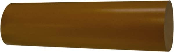 TriStar - 2' Long, 1" Diam, Plastic Plastic Rod - + 1/4 - 0.0" Length Tolerance, +0.020/-0.000" Diam Tolerance, 60D Hardness, Dull Gold - Americas Industrial Supply