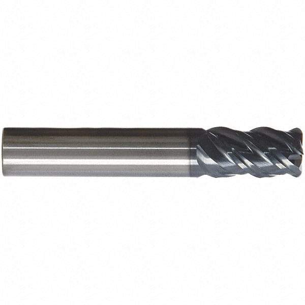 SGS - 20mm, 4 Flute, Single End, Solid Carbide, 0.0394" Corner Radius End Mill - 92mm OAL, 41° Helix, 20mm LOC, Right Hand Cut - Americas Industrial Supply