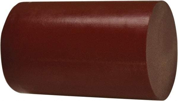 TriStar - 2' Long, 1-1/2" Diam, Plastic Plastic Rod - + 1/4 - 0.0" Length Tolerance, +0.030/-0.000" Diam Tolerance, 75D Hardness, Maroon - Americas Industrial Supply