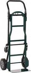 Harper Trucks - 700 Lb Capacity 48" OAH Convertible Hand Truck - 14 x 7" Base Plate, Continuous Handle, Steel, Solid Rubber Swivel Wheels - Americas Industrial Supply
