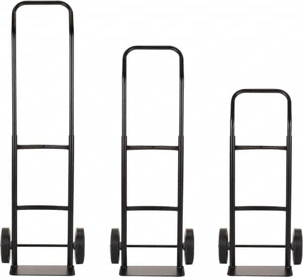 Harper Trucks - 600 Lb Capacity 40" OAH Convertible Hand Truck - 14 x 7" Base Plate, Continuous Handle, Steel, Solid Rubber Swivel Wheels - Americas Industrial Supply