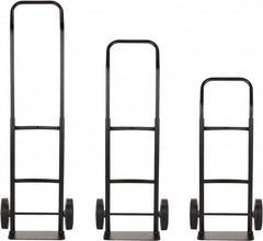 Harper Trucks - 600 Lb Capacity 40" OAH Convertible Hand Truck - 14 x 7" Base Plate, Continuous Handle, Steel, Solid Rubber Swivel Wheels - Americas Industrial Supply