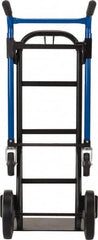Harper Trucks - 900 Lb Capacity 48" OAH Quick Change Convertible Hand Truck - 18 x 9" Base Plate, Dual Handle, Steel, Solid Rubber Swivel Wheels - Americas Industrial Supply