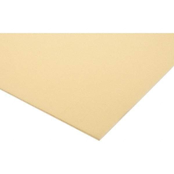 Made in USA - 0.093" Thick x 12" Wide x 24" Long, Epoxyglass Laminate Sheet - Yellow-Green, Rockwell M-110 Hardness, G10 Non FR Grade, ±0.009 Tolerance - Americas Industrial Supply