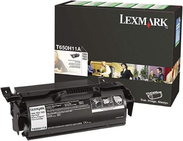 Lexmark - Black Toner Cartridge - Use with Lexmark T650dn, T650dtn, T650n, T652dn, T652dtn, T652n, T654dn, T654dtn, T654n, T656dne - Americas Industrial Supply