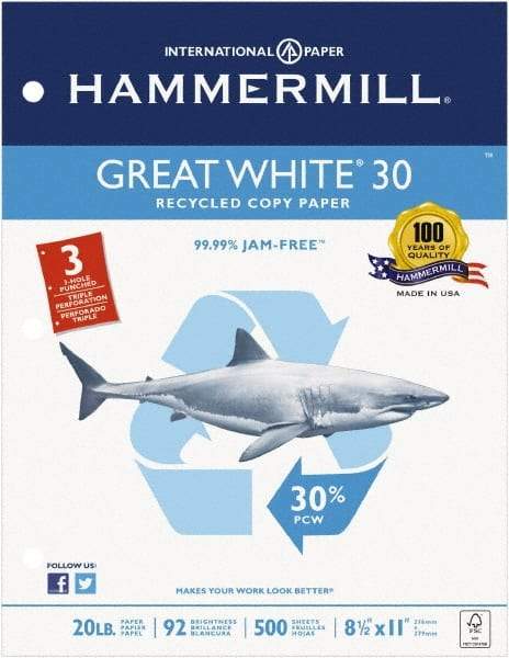 Hammermill - White Copy Paper - Use with Laser Printers, Inkjet Printers, Copiers - Americas Industrial Supply