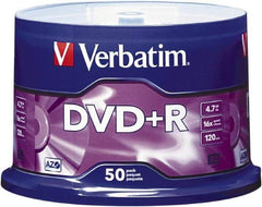 Verbatim - Silver DVD+R Disc - Use with DVD+R - Americas Industrial Supply