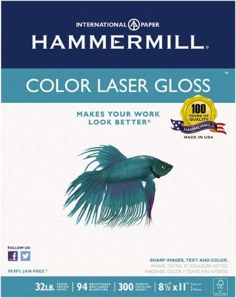 Hammermill - White Copy Paper - Use with Laser Printers, Copiers - Americas Industrial Supply