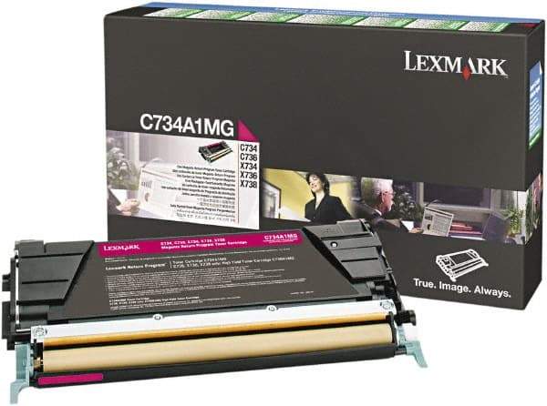 Lexmark - Magenta Toner Cartridge - Use with Lexmark C734, C736, X734, X738 - Americas Industrial Supply