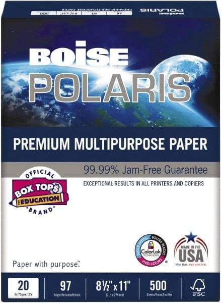 Boise - White Copy Paper - Use with Laser Printers, Copiers, Inkjet Printers - Americas Industrial Supply