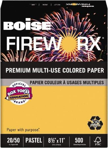 Boise - Golden Glimmer Colored Copy Paper - Use with Laser Printers, Copiers, Plain Paper Fax Machines, Multifunction Machines - Americas Industrial Supply