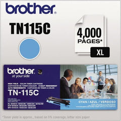 Brother - Cyan Toner Cartridge - Use with Brother DCP-9040CN, 9045CDN, HL-4040CDN, 4040CN, 4070CDW, MFC-9440CN, 9550CDN, 9840CDW - Americas Industrial Supply